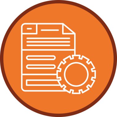 Dosya satırı çoklu daire. Web Kullanımı için Vektör İllüstrasyonu