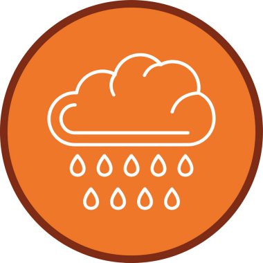 Yağmur Hattı çoklu dairesi. Web Kullanımı için Vektör İllüstrasyonu