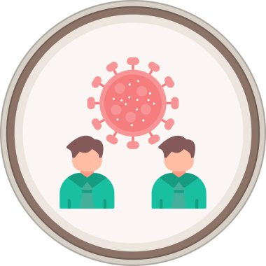 Epidemiyoloji yassı çıkartması. Web Kullanımı için Vektör İllüstrasyonu