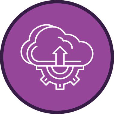 Bulut Gönderme Hattı çoklu daire. Web Kullanımı için Vektör İllüstrasyonu