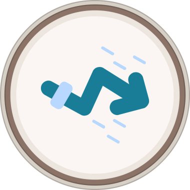 Trend Düz çıkartması. Web Kullanımı için Vektör İllüstrasyonu