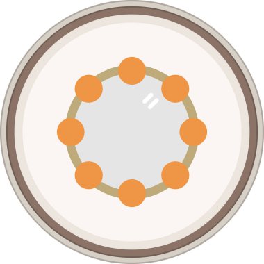 Çerçeve düz çıkartması. Web Kullanımı için Vektör İllüstrasyonu