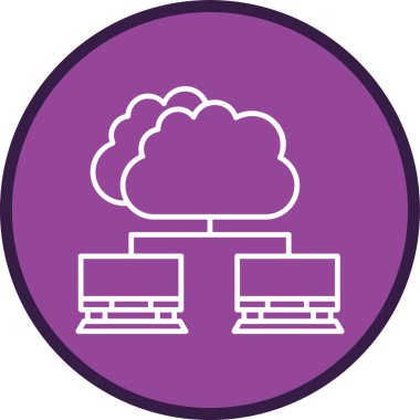 Networking Line multi circle. Vector Illustration For Web Use