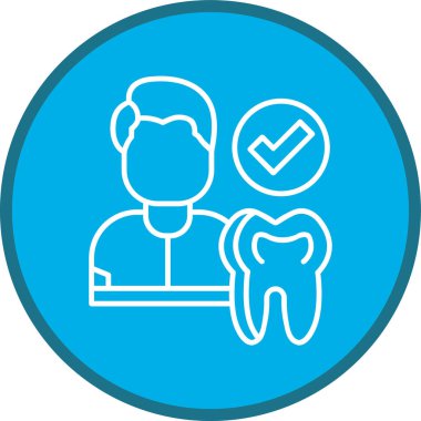 Dentist Line multi circle. Vector Illustration For Web Use