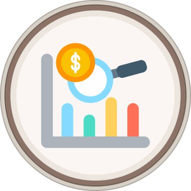 Veri Analizi Düz Etiketi. Web Kullanımı için Vektör İllüstrasyonu