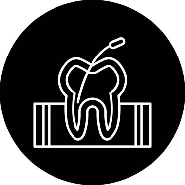 Kök çizgisi ters çevrilmiş daire. Web Kullanımı için Vektör İllüstrasyonu