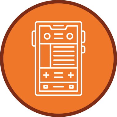 Smartphone Line multi circle. Vector Illustration For Web Use