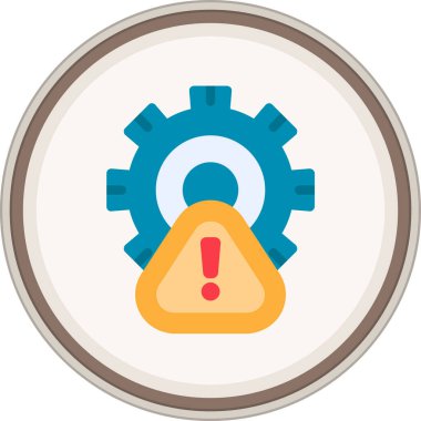 Crisis Management Flat sticker. Vector Illustration For Web Use