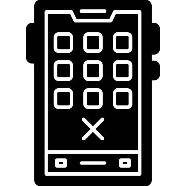 Akıllı telefonmuş. Web Kullanımı için Vektör İllüstrasyonu