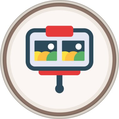 Sunum Flat etiketi. Web Kullanımı için Vektör İllüstrasyonu