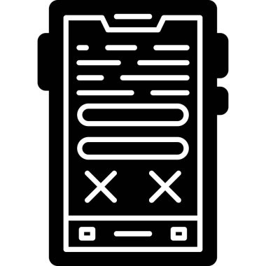 Akıllı telefonmuş. Web Kullanımı için Vektör İllüstrasyonu