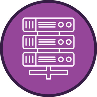 Server Line multi circle. Vector Illustration For Web Use