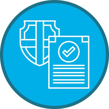 Pension Line multi circle. Vector Illustration For Web Use