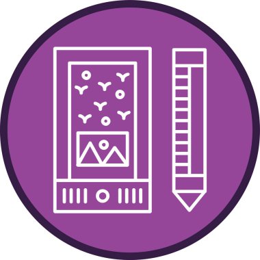 Tablet Hattı çoklu daire. Web Kullanımı için Vektör İllüstrasyonu