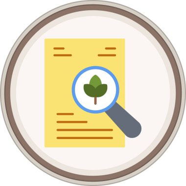 Bitki Araştırmaları Yapıştırması. Web Kullanımı için Vektör İllüstrasyonu