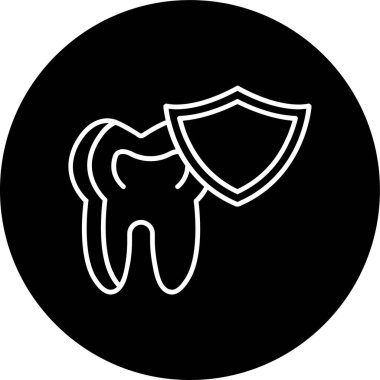 Diş Hattının ters dönmüş halkası. Web Kullanımı için Vektör İllüstrasyonu