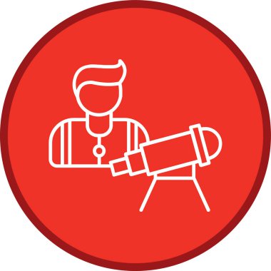 Astronom Hattı çoklu dairesi. Web Kullanımı için Vektör İllüstrasyonu