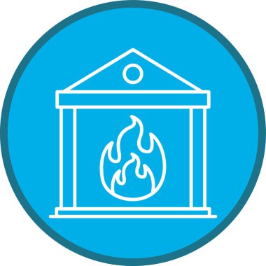 Burning Line multi circle. Vector Illustration For Web Use