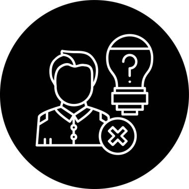 Boşluk çizgisi ters çevrilmiş. Web Kullanımı için Vektör İllüstrasyonu