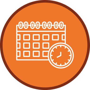 Son teslim tarihi çoklu çember. Web Kullanımı için Vektör İllüstrasyonu