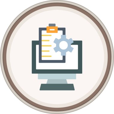 Web optimizasyon yassı çıkartması. Web Kullanımı için Vektör İllüstrasyonu