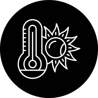 Güneş Hattının ters dönmüş halkası. Web Kullanımı için Vektör İllüstrasyonu