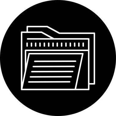 Dizin Satırı ters çevrilmiş çember. Web Kullanımı için Vektör İllüstrasyonu