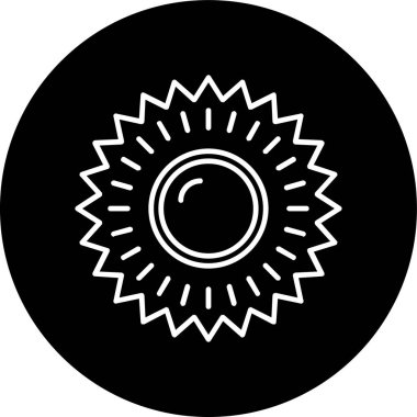 Güneş Hattının ters dönmüş halkası. Web Kullanımı için Vektör İllüstrasyonu