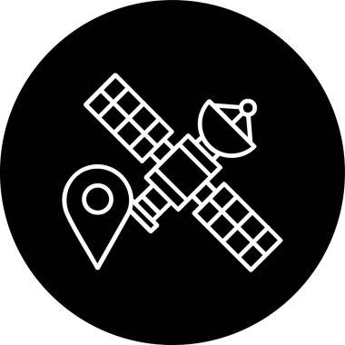 Uydu hattı ters çevrilmiş. Web Kullanımı için Vektör İllüstrasyonu