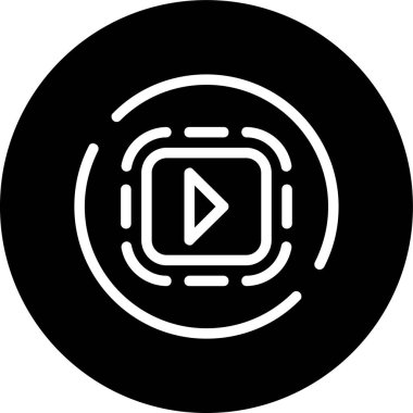 Caret-square-left Line inverted circle. Vector Illustration For Web Use