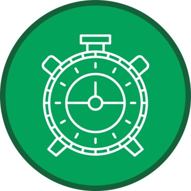 Stopwatch Hattı çoklu daire. Web Kullanımı için Vektör İllüstrasyonu