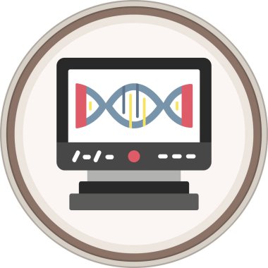 PC Flat çıkartması. Web Kullanımı için Vektör İllüstrasyonu