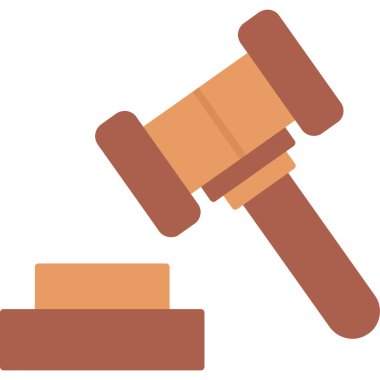 Çekiç yassı çıkartması. Web Kullanımı için Vektör İllüstrasyonu