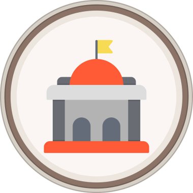 Hükümet etiketi. Web Kullanımı için Vektör İllüstrasyonu