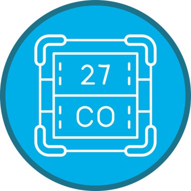 Kobalt Hattı çoklu daire. Web Kullanımı için Vektör İllüstrasyonu