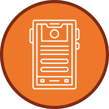 Smartphone Line multi circle. Vector Illustration For Web Use