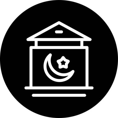 Ev Gecesi Hattı ters döngü. Web Kullanımı için Vektör İllüstrasyonu