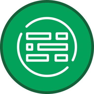 Menü satırı çoklu daire. Web Kullanımı için Vektör İllüstrasyonu