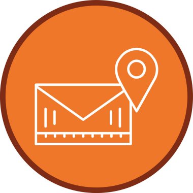 Email Line multi circle. Vector Illustration For Web Use