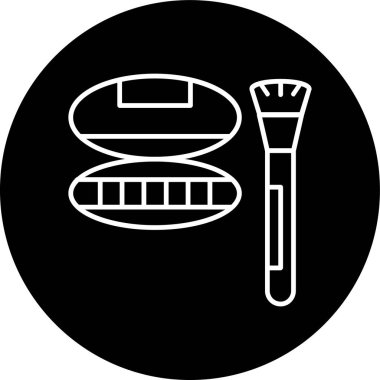 Göz farı çizgisi ters çevrilmiş. Web Kullanımı için Vektör İllüstrasyonu