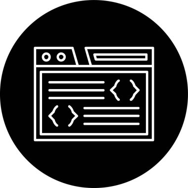 Tarayıcı Hattı ters çevrildi. Web Kullanımı için Vektör İllüstrasyonu