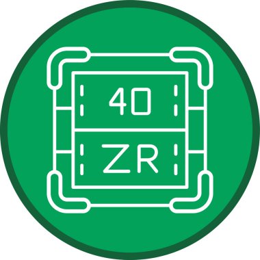 Zirkonyum Hattı çok daireli. Web Kullanımı için Vektör İllüstrasyonu