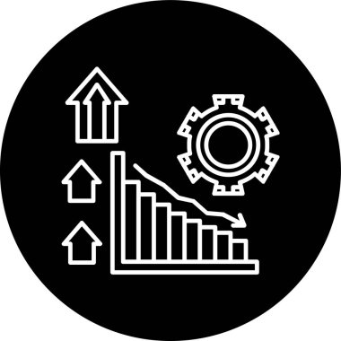 Üretim Hattı ters döngü. Web Kullanımı için Vektör İllüstrasyonu