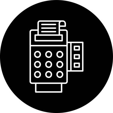 Ödeme Terminal Hattı ters çevrildi. Web Kullanımı için Vektör İllüstrasyonu