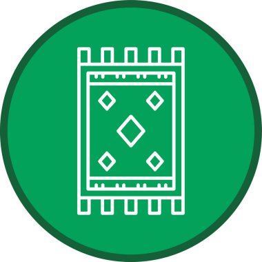 Halı Hattı çok daireli. Web Kullanımı için Vektör İllüstrasyonu