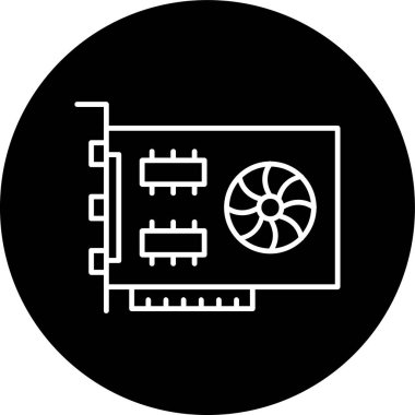 Video Kart Hattı ters çevrilmiş daire. Web Kullanımı için Vektör İllüstrasyonu