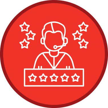 Değerlendirme Hattı çoklu daire. Web Kullanımı için Vektör İllüstrasyonu