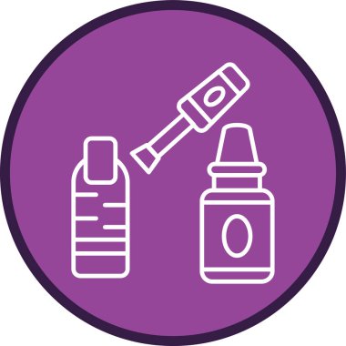 Nail Line multi circle. Vector Illustration For Web Use