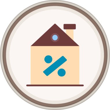 İndirimli düz çıkartma. Web Kullanımı için Vektör İllüstrasyonu