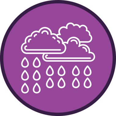 Bulutlar Çizgisi çoklu daire. Web Kullanımı için Vektör İllüstrasyonu